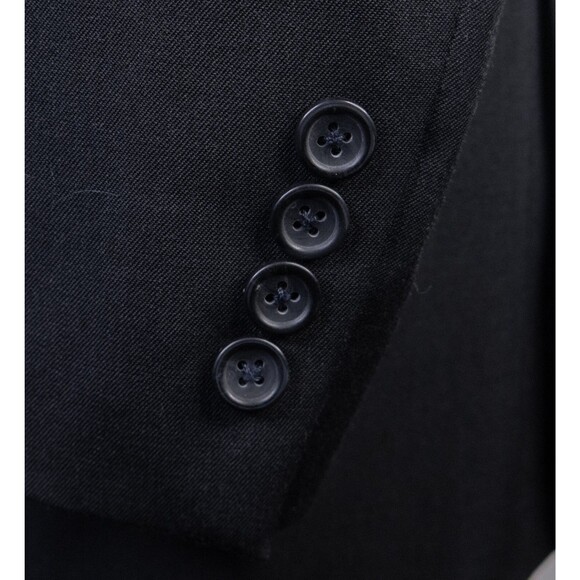 Pronto Uomo 2-Buttn Platinum Charcoal Blazer Wool Sport Coat Suit Jacket Sz 50L - Picture 8 of 13
